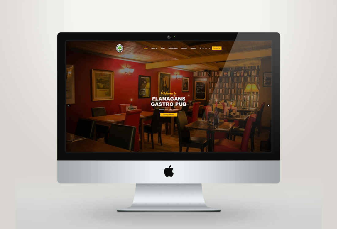 Flanagans Gastro Pub Website Design