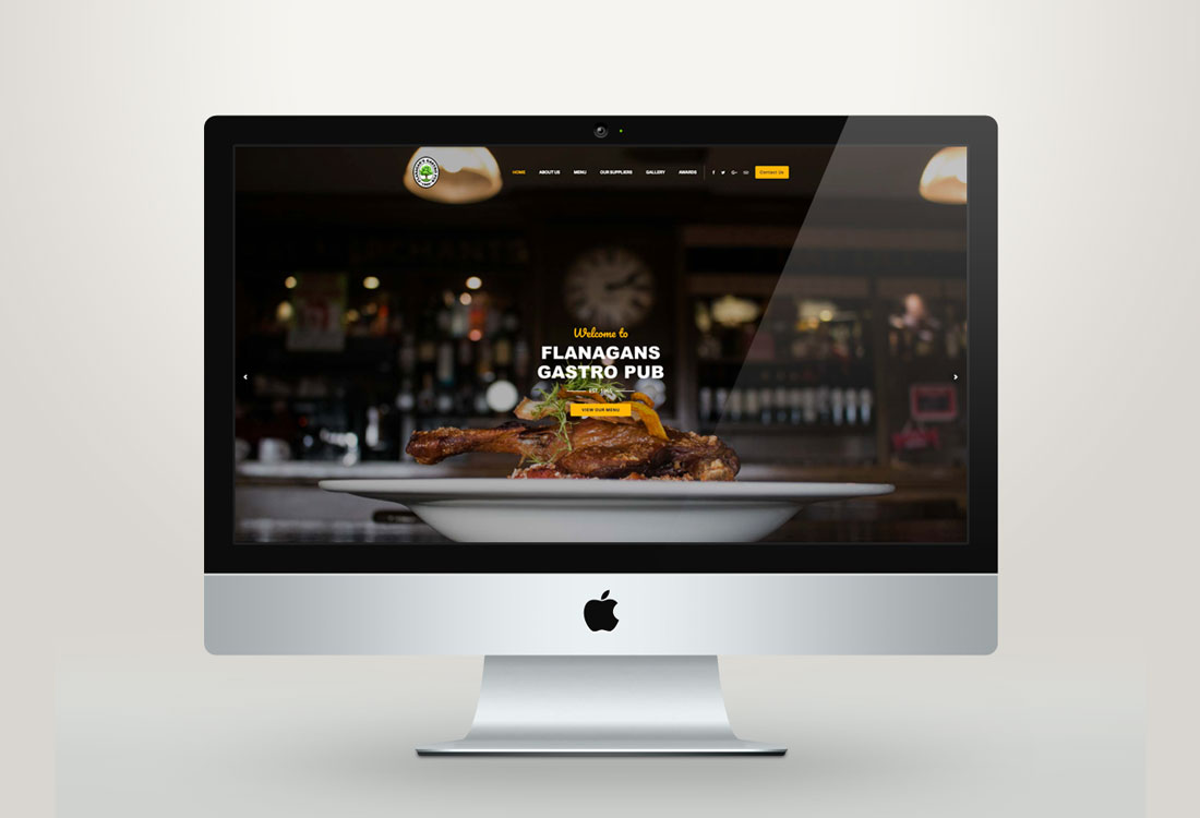 Flanagans Gastro Pub Website Designed by Patrick Browne