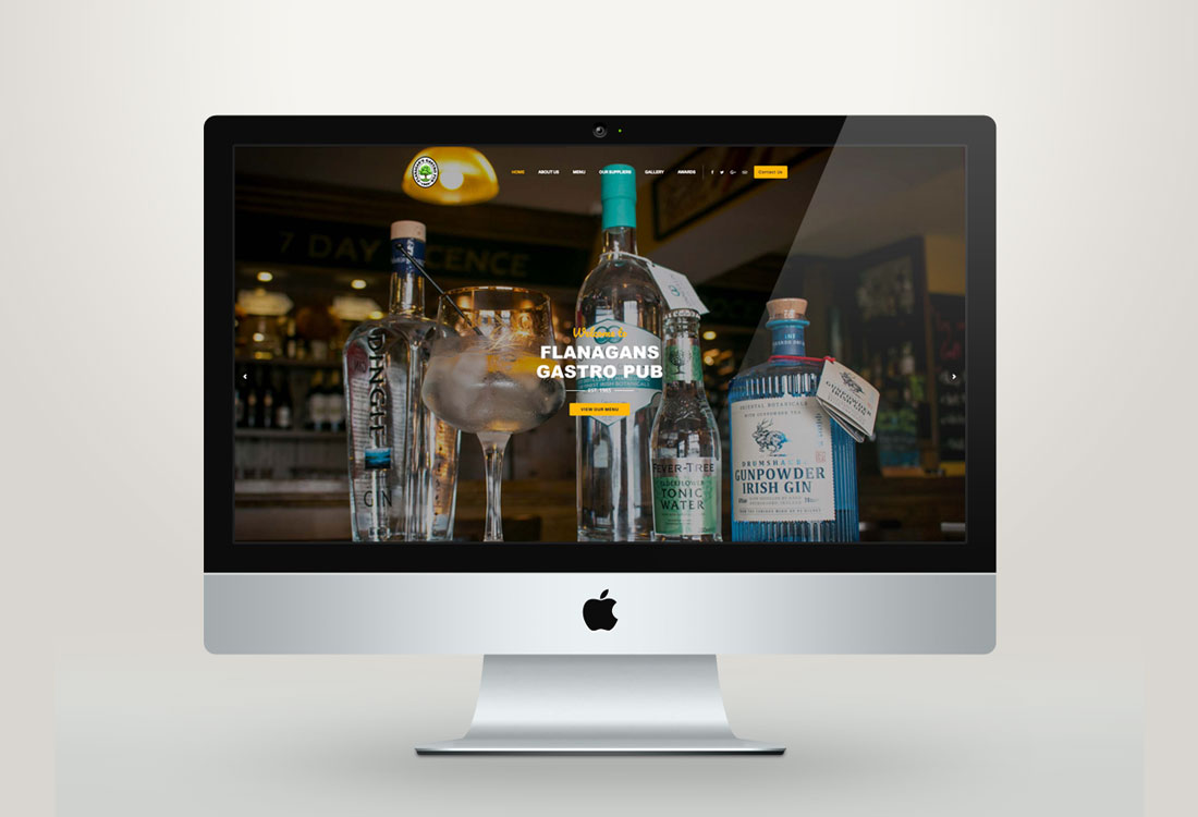 Flanagans Gastro Pub Web Design